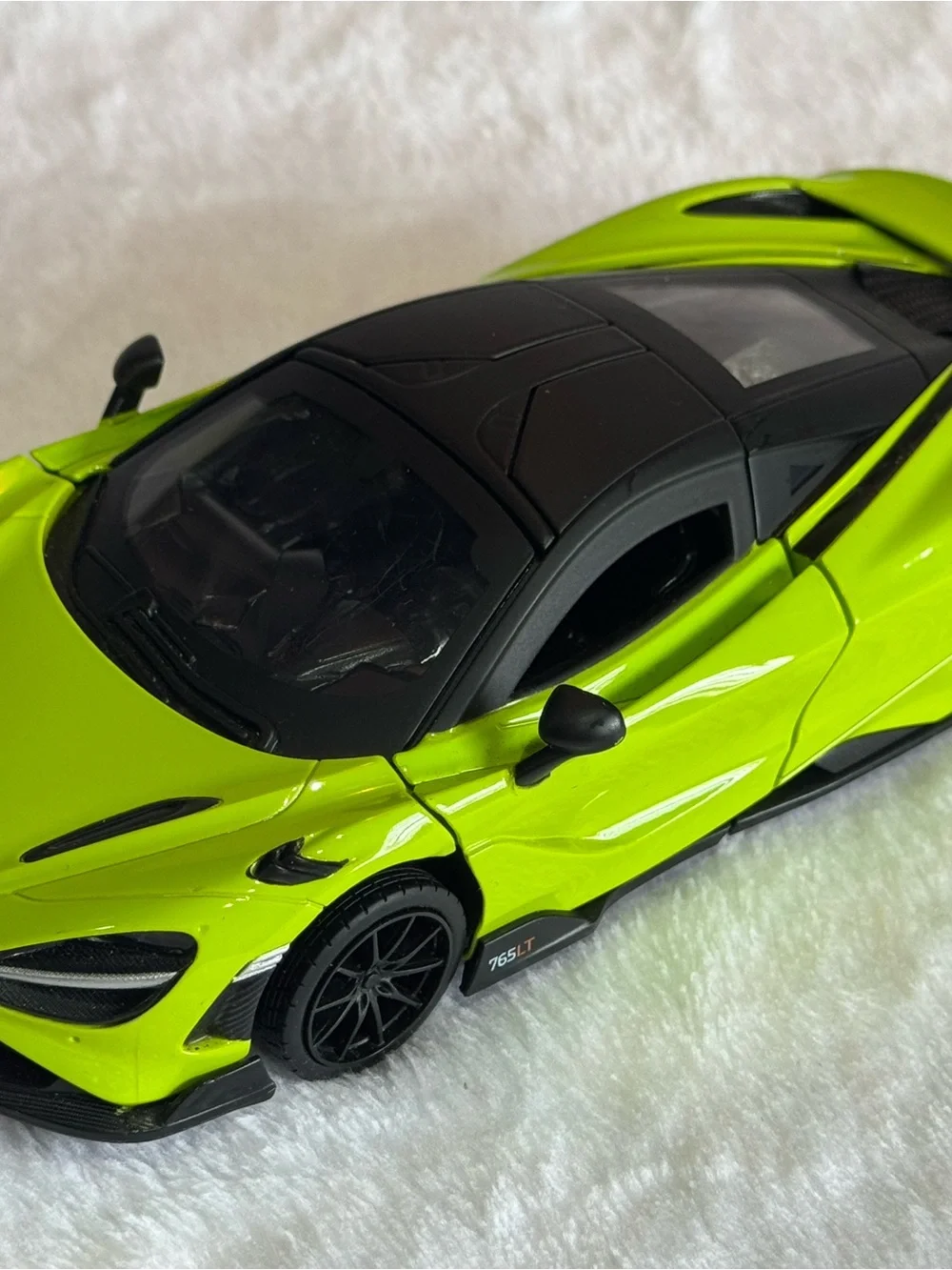 Kids Toy Race Car - Neon Green Die-Cast Vehicle